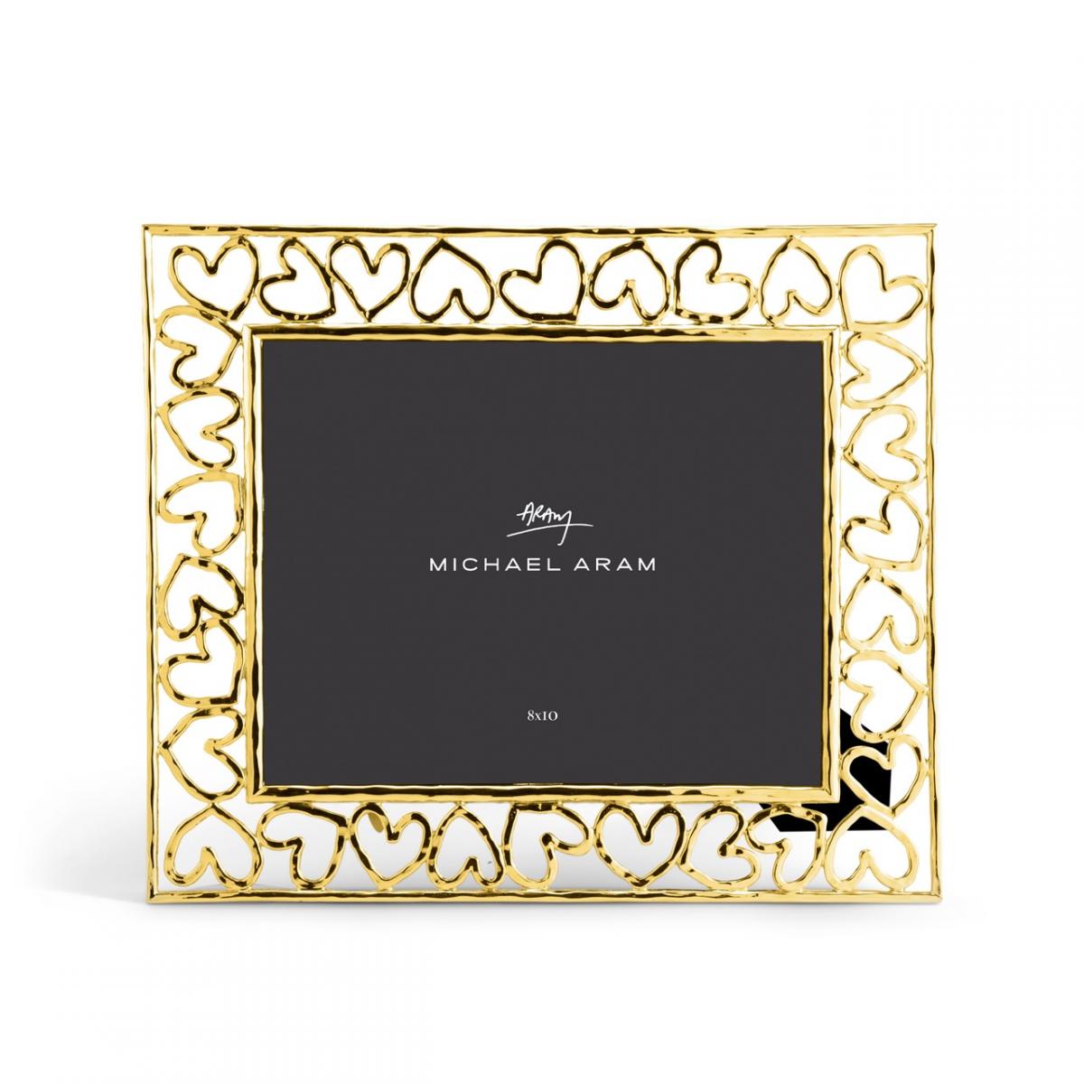 HEART PHOTO FRAME GOLD 8X10